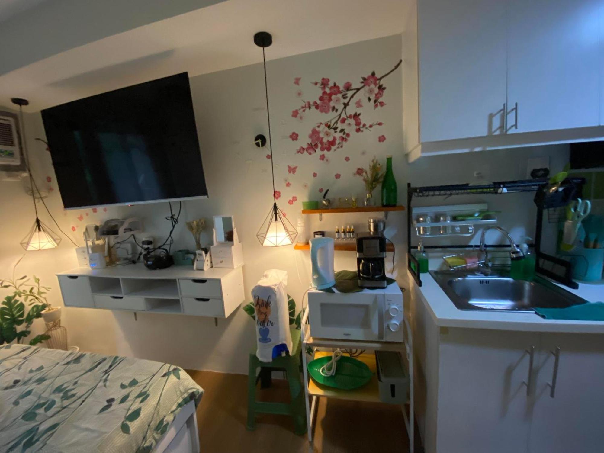 Apartemen studio 24 m² dengan 1 kamar mandi pribadi di Magallanes Drive Tagaytay City Bagian luar foto