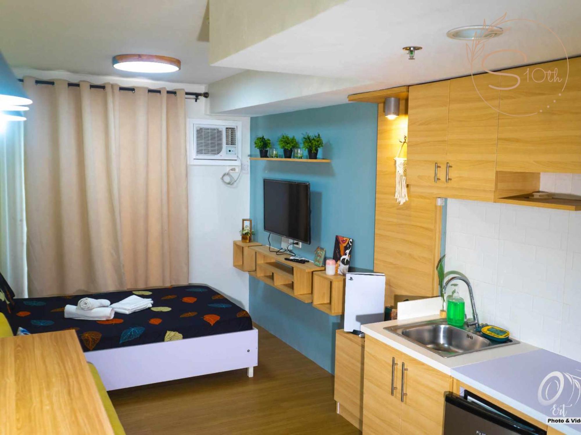Apartemen studio 24 m² dengan 1 kamar mandi pribadi di Magallanes Drive Tagaytay City Bagian luar foto